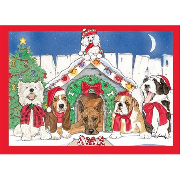 Pipsqueak Productions Mix Dog Holiday Boxed Cards C991 - main
